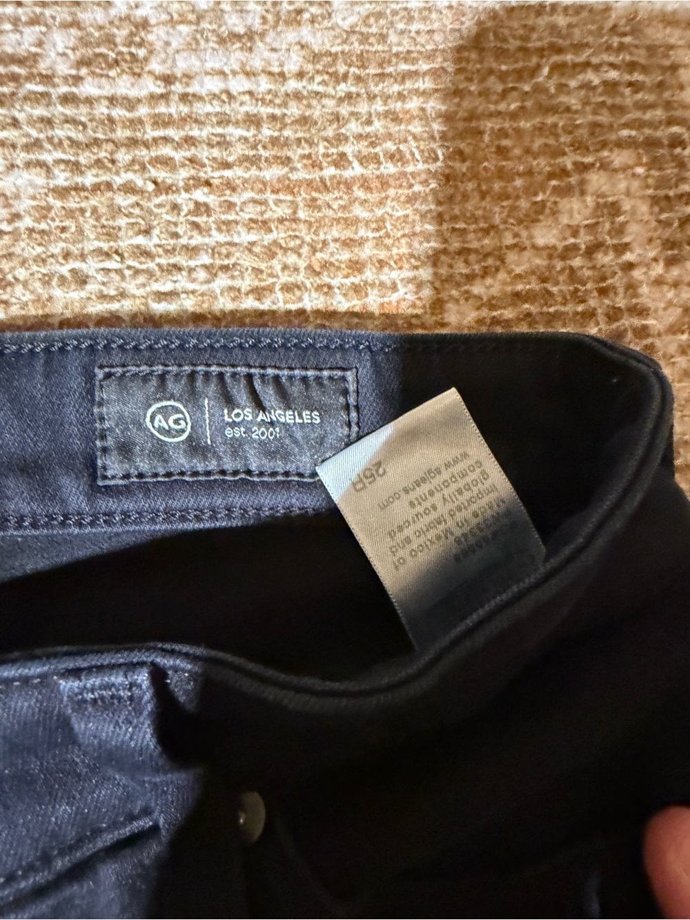 Ag Adriano Goldschmied Slim Straight Jeans - Black - Picture 5 of 8